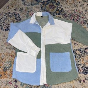 Colored Blocked Shacket